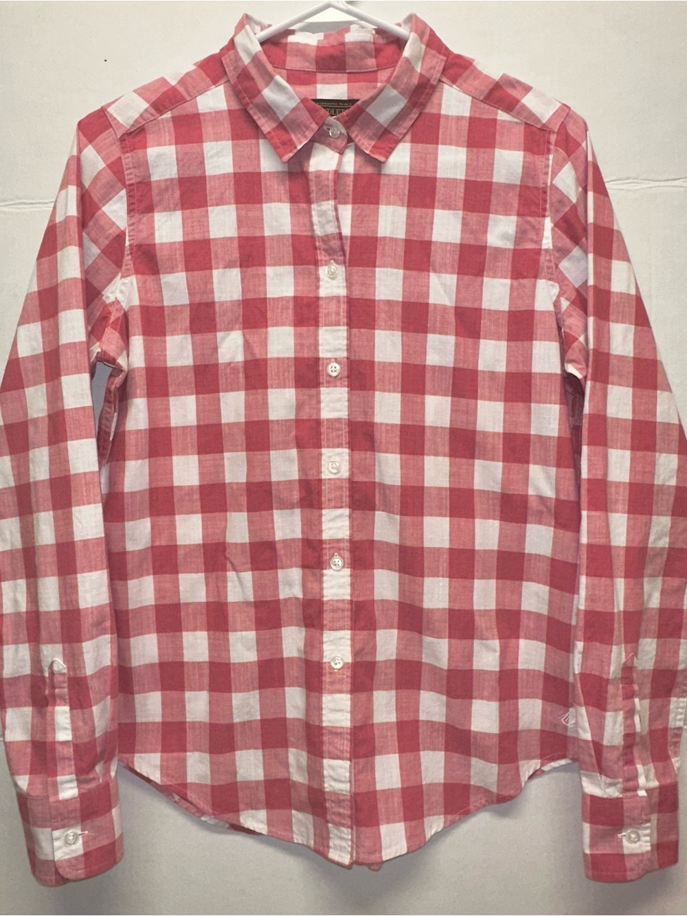 Pendleton Women’s Medium Pink and White Gingham Button-Down Shirt